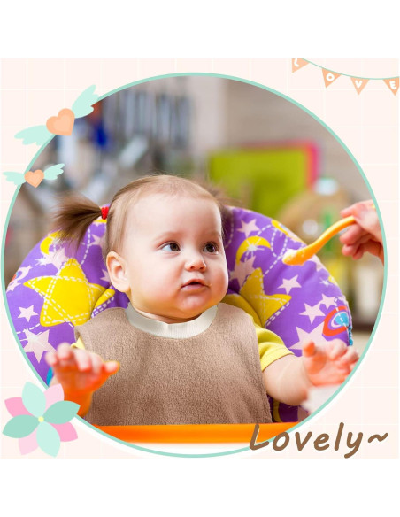 3 Baberos de Algodón Absorbente VitalCozy para Bebés 42.5x31.2cm