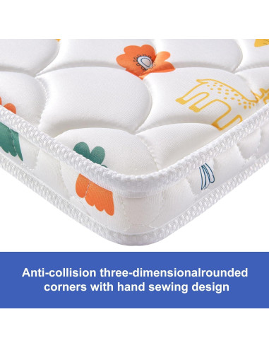 Colchón para Cuna de Bebé 84 x 48 cm - Espuma Hipoalergénica