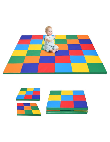 Alfombra de Espuma Plegable Costzon 147x147 cm Antideslizante