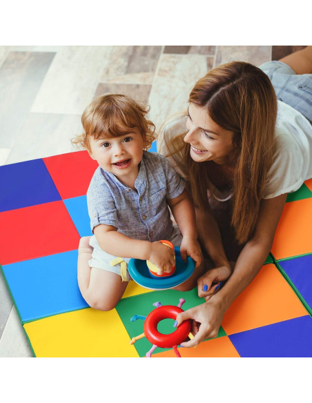 Alfombra de Espuma Plegable Costzon 147x147 cm Antideslizante