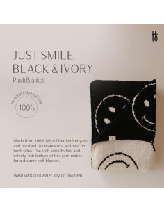 Manta de Peluche Forever French 114.3x114.3cm Just Smile 2