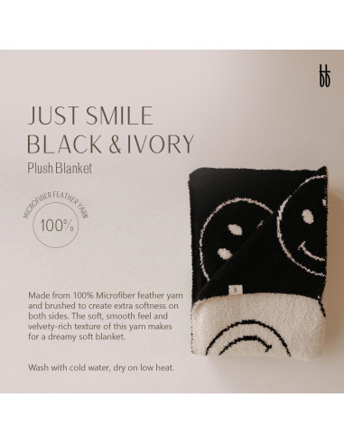Manta de Peluche Forever French 114.3x114.3cm Just Smile