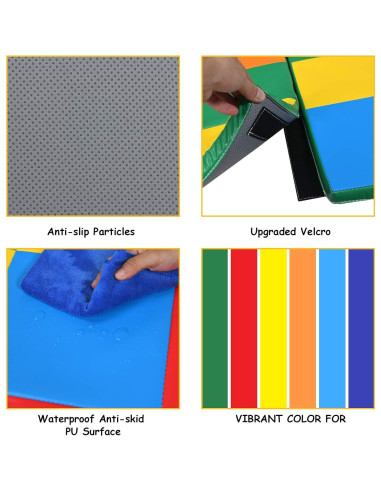 Alfombra de Espuma Plegable Costzon 147x147 cm Antideslizante