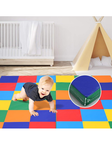 Alfombra de Espuma Plegable Costzon 147x147 cm Antideslizante