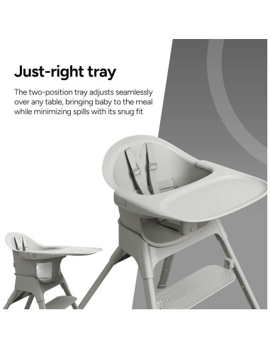 Silla Alta Convertible 7-en-1 Mompush Olli - Ajustable, Plegable, Ligera