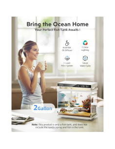 Kit Acuario Inteligente URUQ 7.57L Blanco + 15 Cartuchos Filtro 2