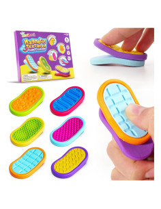 Juguetes Antiestrés Magnéticos 3D - Paquete de 6 Piezas