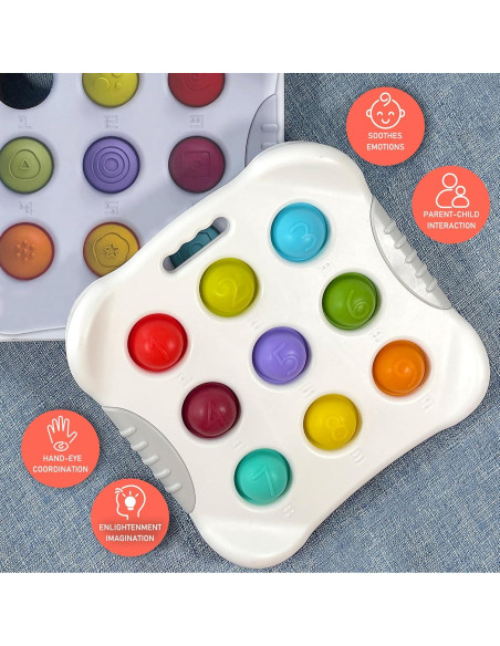 Juguete Sensorial Popper WOHEIHEI para Bebés 1-4 Años