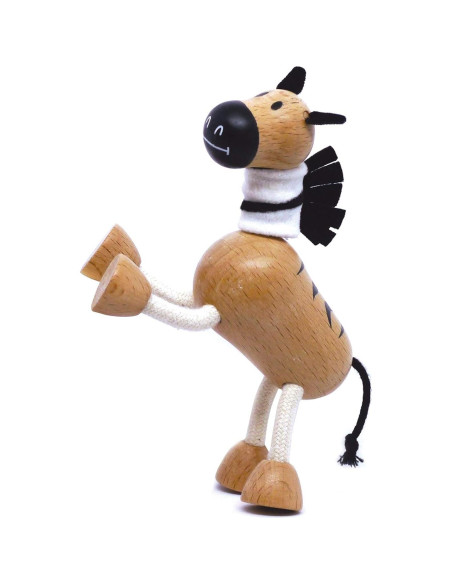 Juguete de Madera Cebra Anamalz 12.7x17.8x22.9cm para Niños