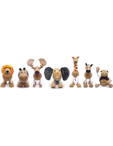 Juguete de Madera Cebra Anamalz 12.7x17.8x22.9cm para Niños