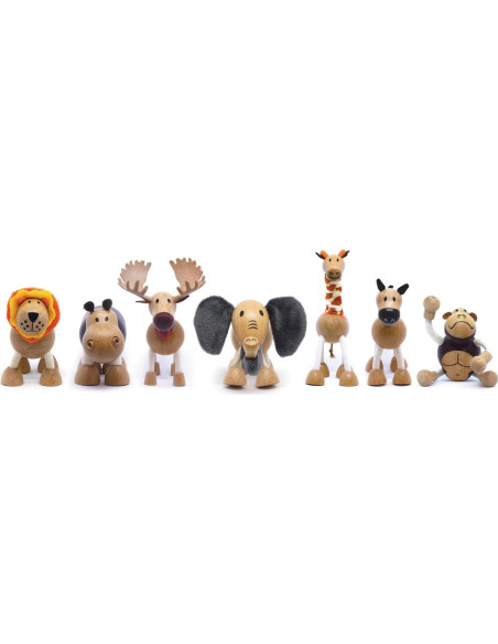 Juguete de Madera Cebra Anamalz 12.7x17.8x22.9cm para Niños