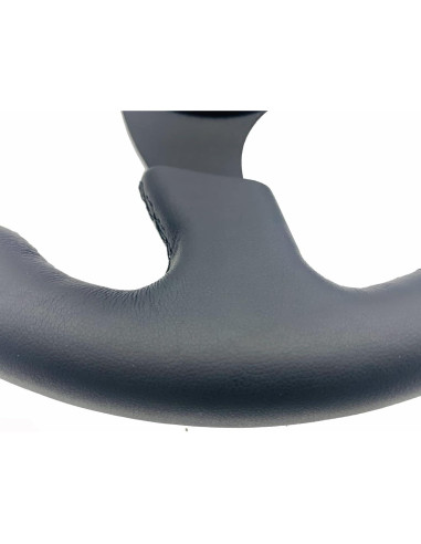 Volante de Carreras Universal YEHICY 33cm Cuero Genuino Amarillo