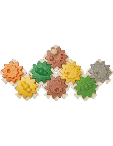 Juego de Engranajes de Madera PlanToys | Juguete Educativo STEM