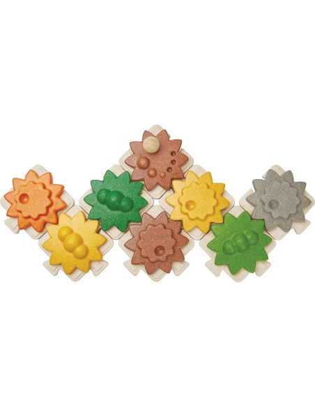 Juego de Engranajes de Madera PlanToys | Juguete Educativo STEM