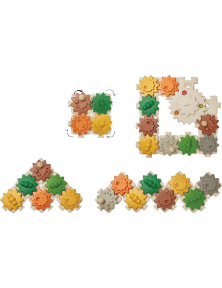Juego de Engranajes de Madera PlanToys | Juguete Educativo STEM