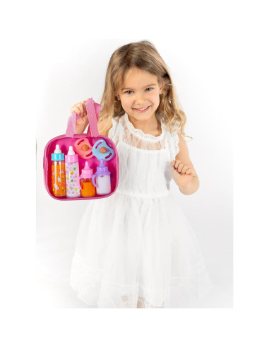 Conjunto de Alimentación de Muñeca Fash n Kolor 6 Piezas