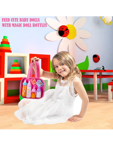 Conjunto de Alimentación de Muñeca Fash n Kolor 6 Piezas