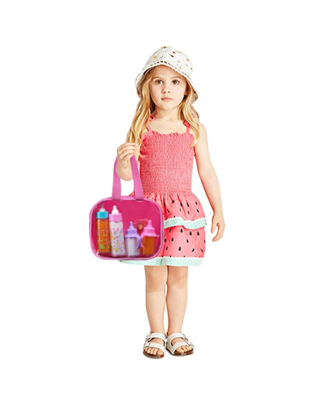 Conjunto de Alimentación de Muñeca Fash n Kolor 6 Piezas