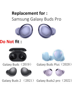 Juego de puntas de silicona para auriculares Samsung Galaxy Buds Pro - 6 pares 2