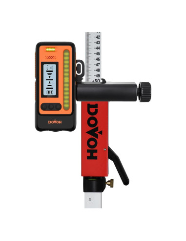 Receptor de Nivel Láser DOVOH DR1 con Varilla Telescópica 2.4m