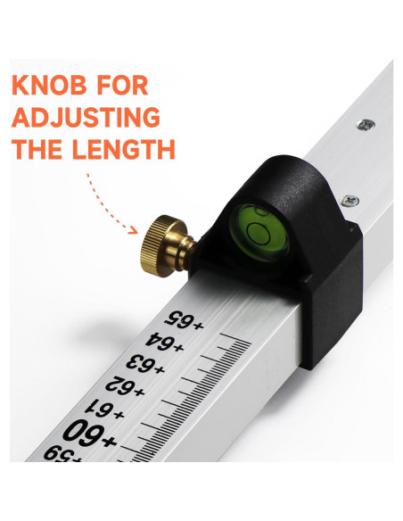 Receptor de Nivel Láser DOVOH DR1 con Varilla Telescópica 2.4m