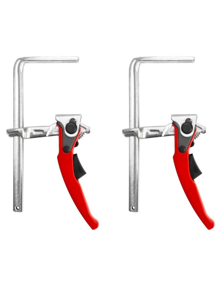 Abrazadera de Mesa de Trinquete QWORK - Paquete de 2, 16.03 cm