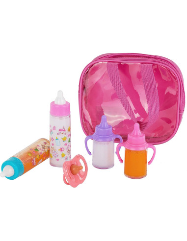 Conjunto de Alimentación de Muñeca Fash n Kolor 6 Piezas