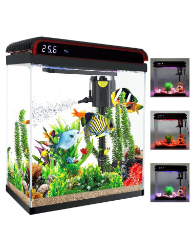 Tanque de peces de 75 litros TARARIUM con luces LED y filtro