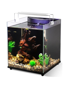 Kit Acuario 15.14L Fishkeeper con Filtro y Luz LED Ajustable