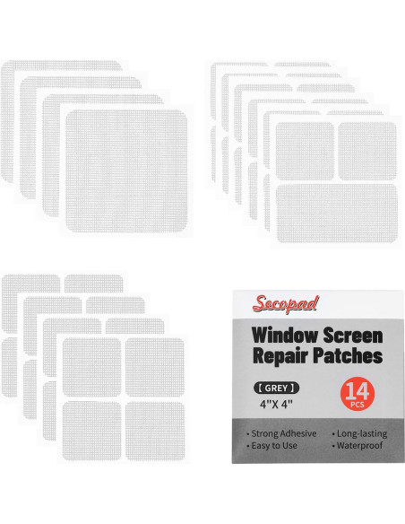 Kit de reparación de parches para pantalla de ventana 14 hojas