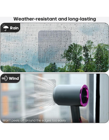 Kit de reparación de parches para pantalla de ventana 14 hojas