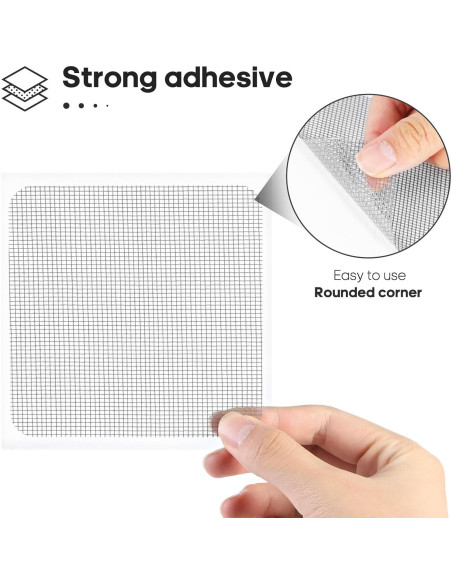 Kit de reparación de parches para pantalla de ventana 14 hojas