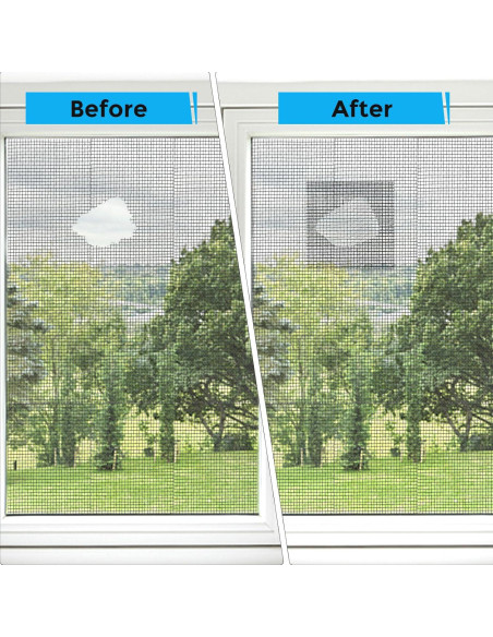 Kit de reparación de parches para pantalla de ventana 14 hojas