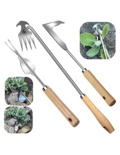 Juego de 3 herramientas de desmalezado Semifrut - Acero inoxidable