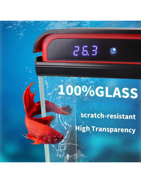 Tanque de peces de 75 litros TARARIUM con luces LED y filtro