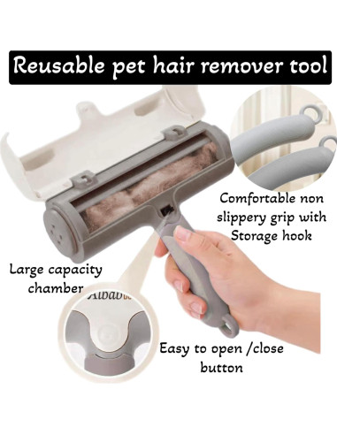 Removedor de Pelo de Mascota Albab - Rodillo Reutilizable 220g