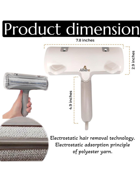 Removedor de Pelo de Mascota Albab - Rodillo Reutilizable 220g