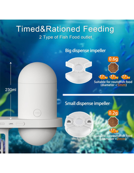 Comedero Automático para Peces BEUTFQL con Cámara HD 2K
