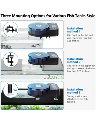 Alimentador Automático de Peces Fishkeeper 2025 Recargable 380g