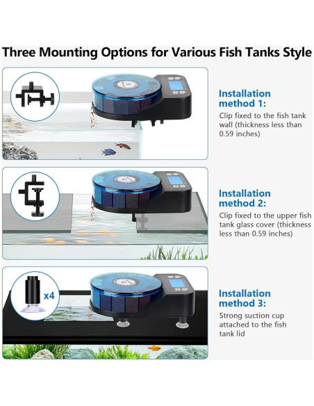 Alimentador Automático de Peces Fishkeeper 2025 Recargable 380g