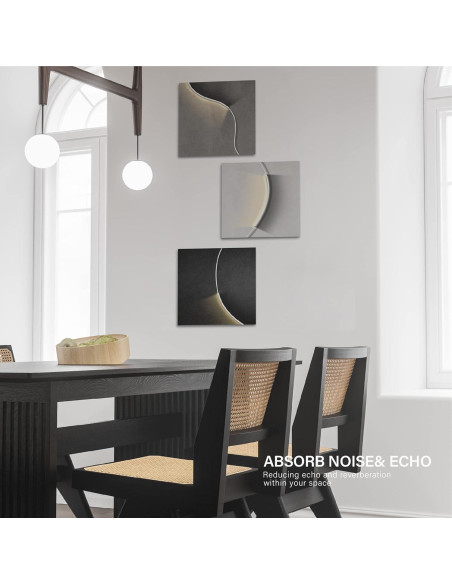 Paneles Acústicos Olanglab Tipo 2, Paquete de 3, 40x40 cm