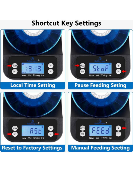 Alimentador Automático de Peces Fishkeeper 2025 Recargable 380g