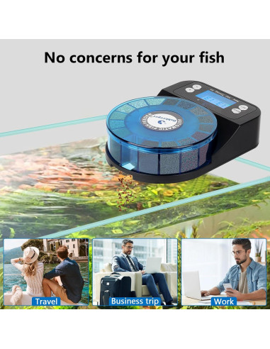 Alimentador Automático de Peces Fishkeeper 2025 Recargable 380g