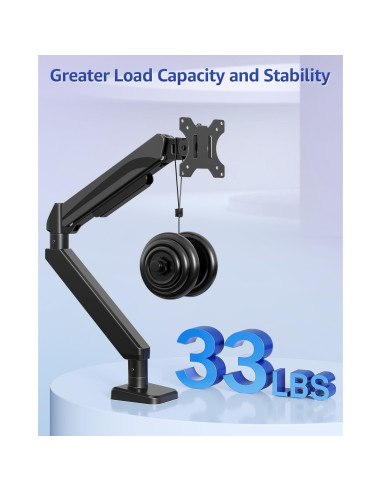 Soporte de Monitor MOUNTUP Ajustable 22-42" Negro 15 kg