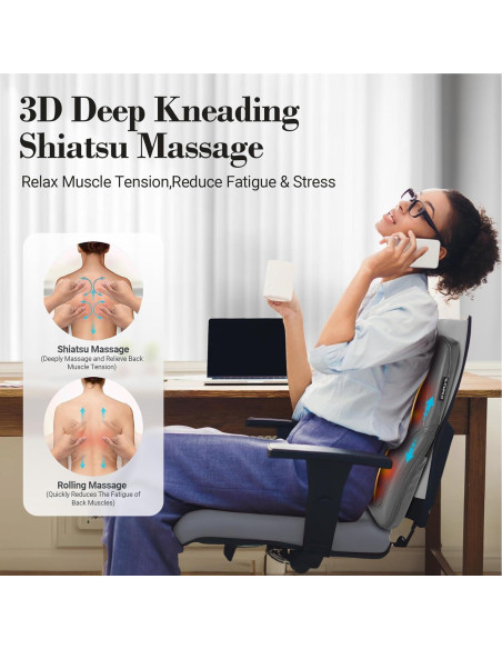 Masajeador de Espalda Baja CuPiLo CPL-2243 3D Amasado Shiatsu