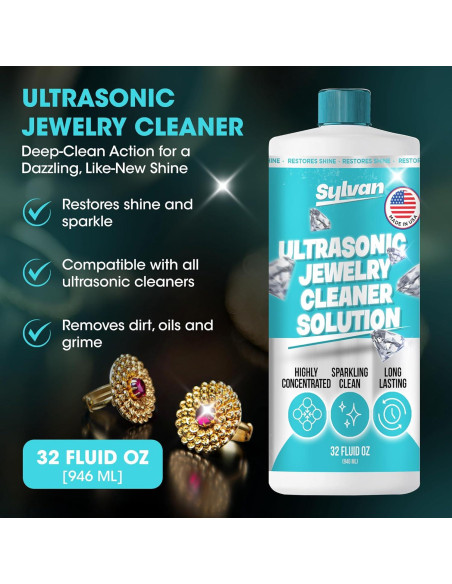 Limpiador Ultrasónico para Joyería Sylvan Hills 0.95L + Paño