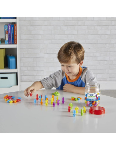 Contadores de Cactus Coloridos Hand2Mind - Juguetes Matemáticos 12.7x11.7cm