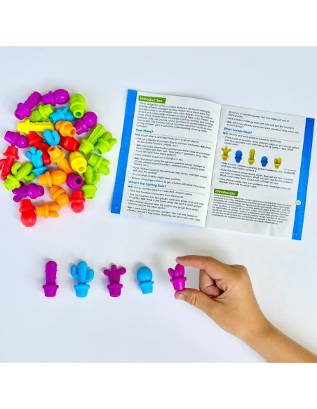 Contadores de Cactus Coloridos Hand2Mind - Juguetes Matemáticos 12.7x11.7cm