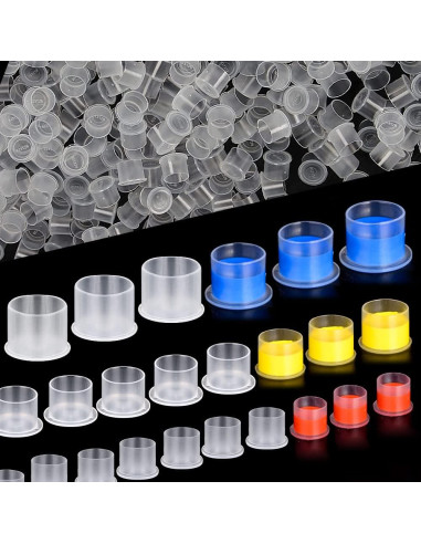 300 Tapas de Tinta para Tatuaje UPTATSUPPLY Color Blanco