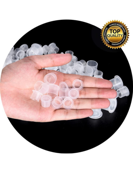 300 Tapas de Tinta para Tatuaje UPTATSUPPLY Color Blanco